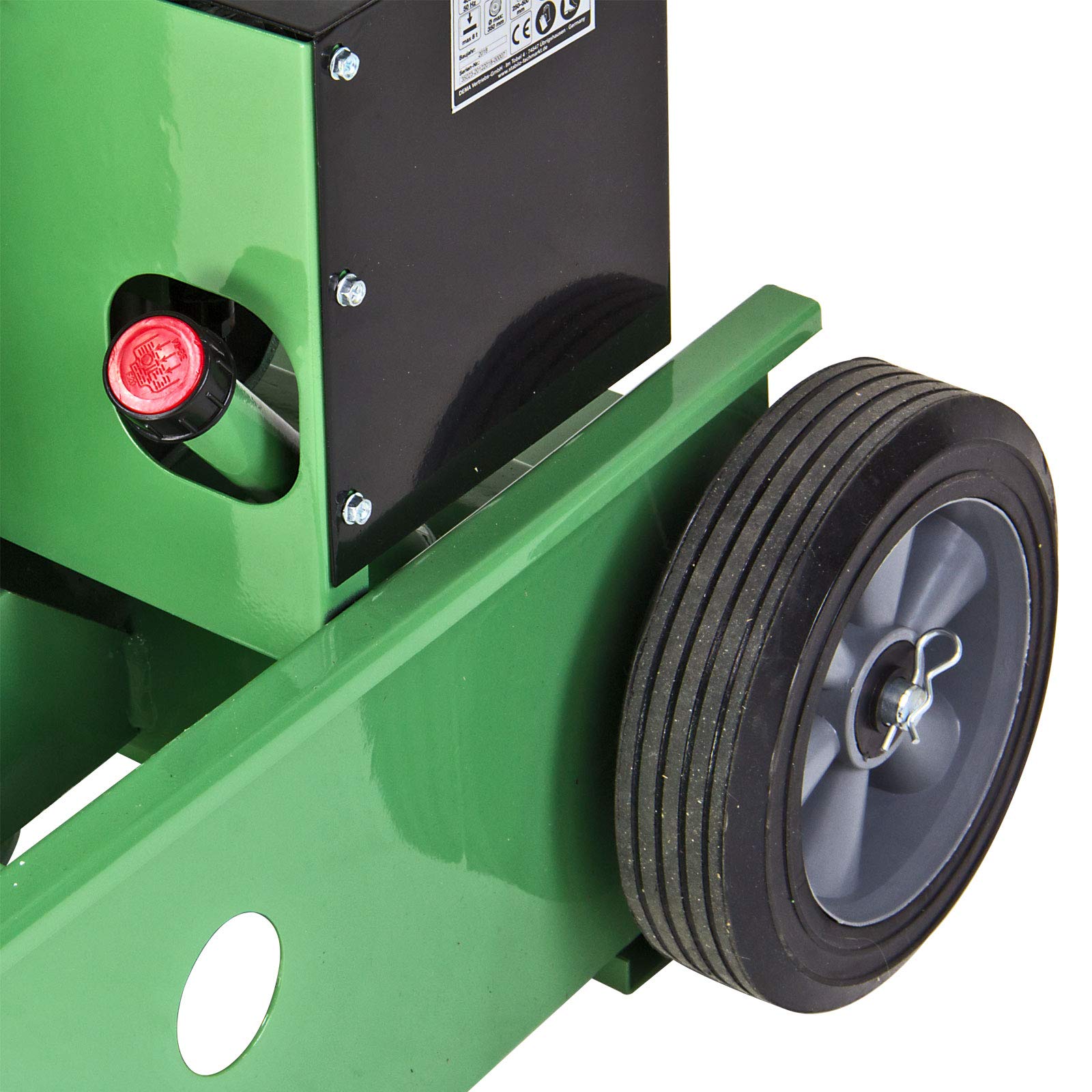 DEMA Elektro-Holzspalter 8 t – Stehend, Meterspalter, Hydraulikspalter, Brennholzspalter, Kaminholzspalter – 400 V, 3 kW, robust, kraftvoll, vielseitig – Garten, Werkstatt, Brennholz