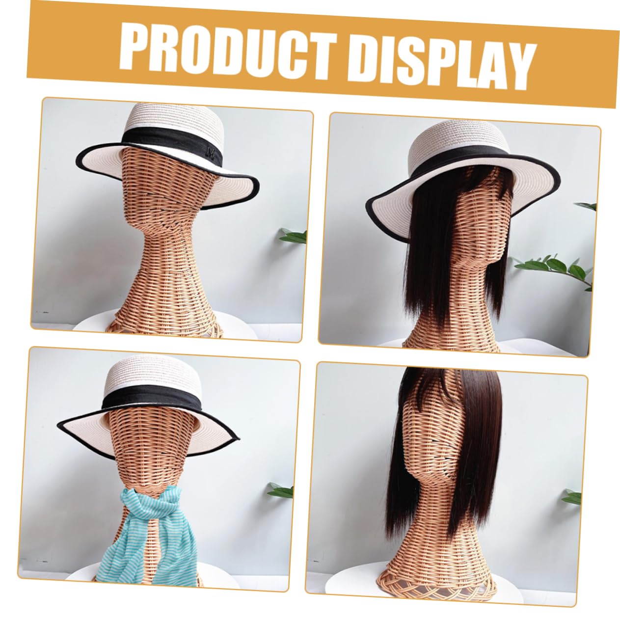 Cabilock Présentoir à Chapeaux Support à Chapeaux Organisateur De Pour Casquettes De Baseball Lignes Lisses Et Unique