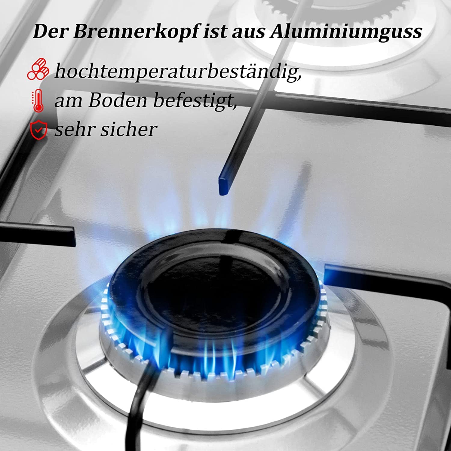 Elektrisch fornuis met gaskookplaat CKB64415BM Gasfornuis