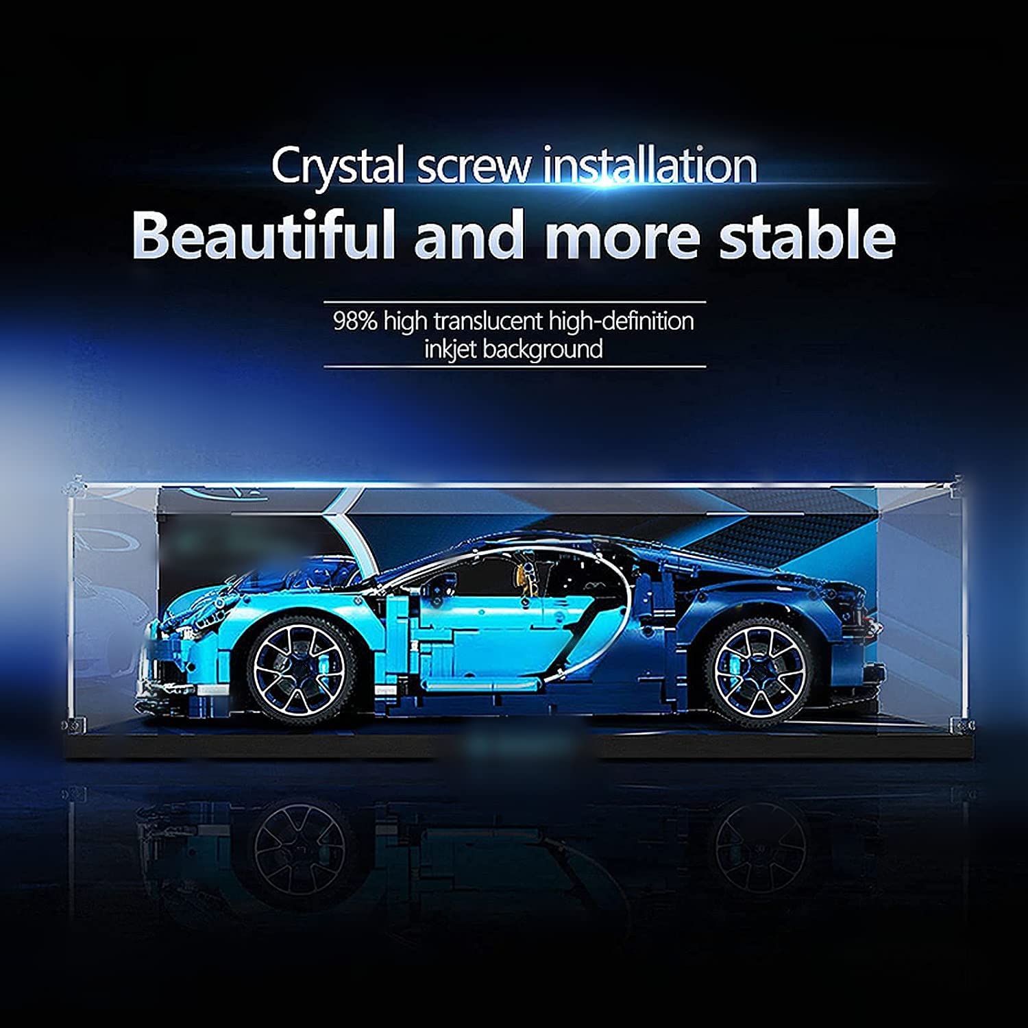 Buy LMTIC Acrylic Display Case for Lego Technic Bugatti Chiron 42083