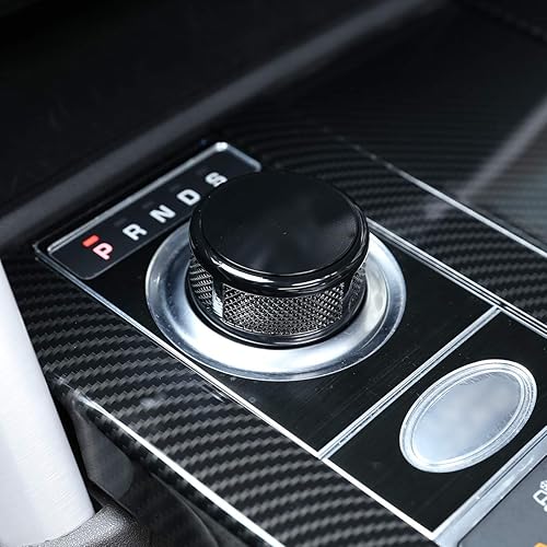 Miniatura 1 de CHEYA Pomo de palanca de cambios de aleación de zinc negro y rojo de repuesto para Land Rover Discovery Sport Discovery 4 LR4 LR5 L462 Range Rover