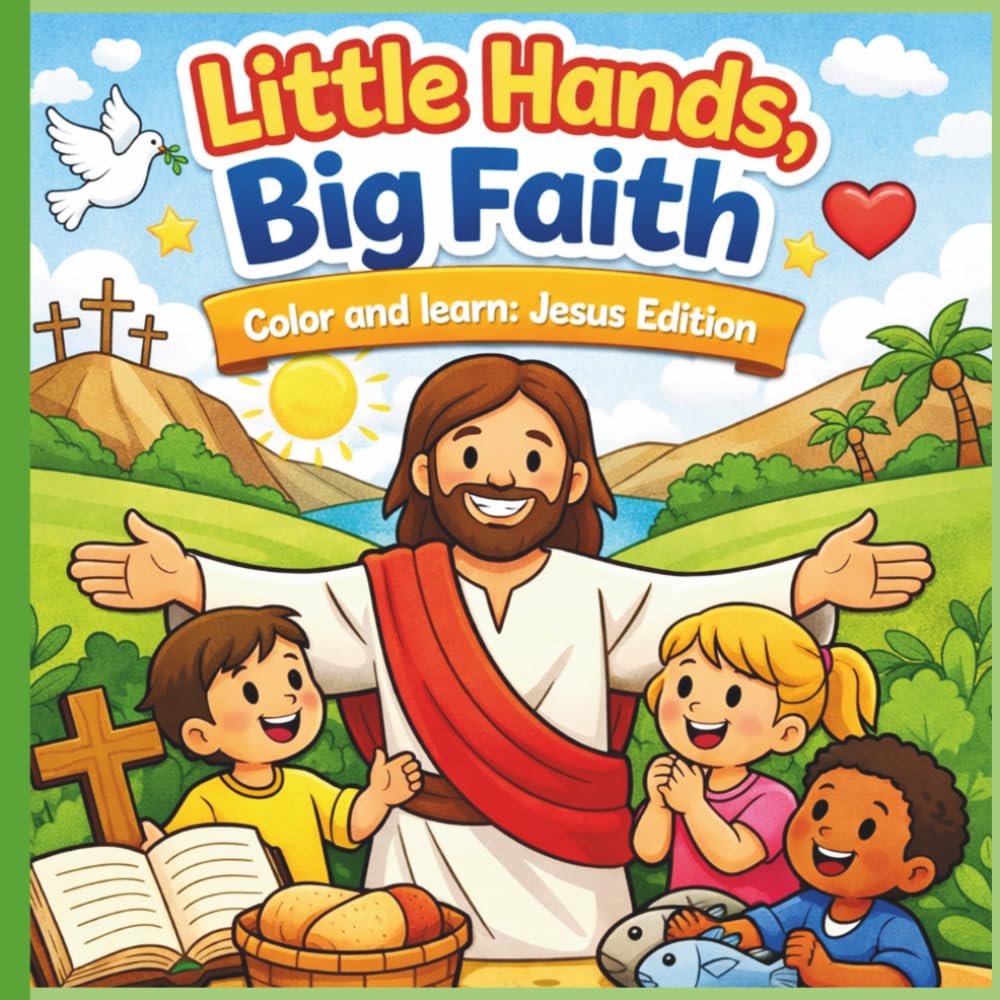 Little Hands, Big Faith: Color and Learn: Jesus Edition