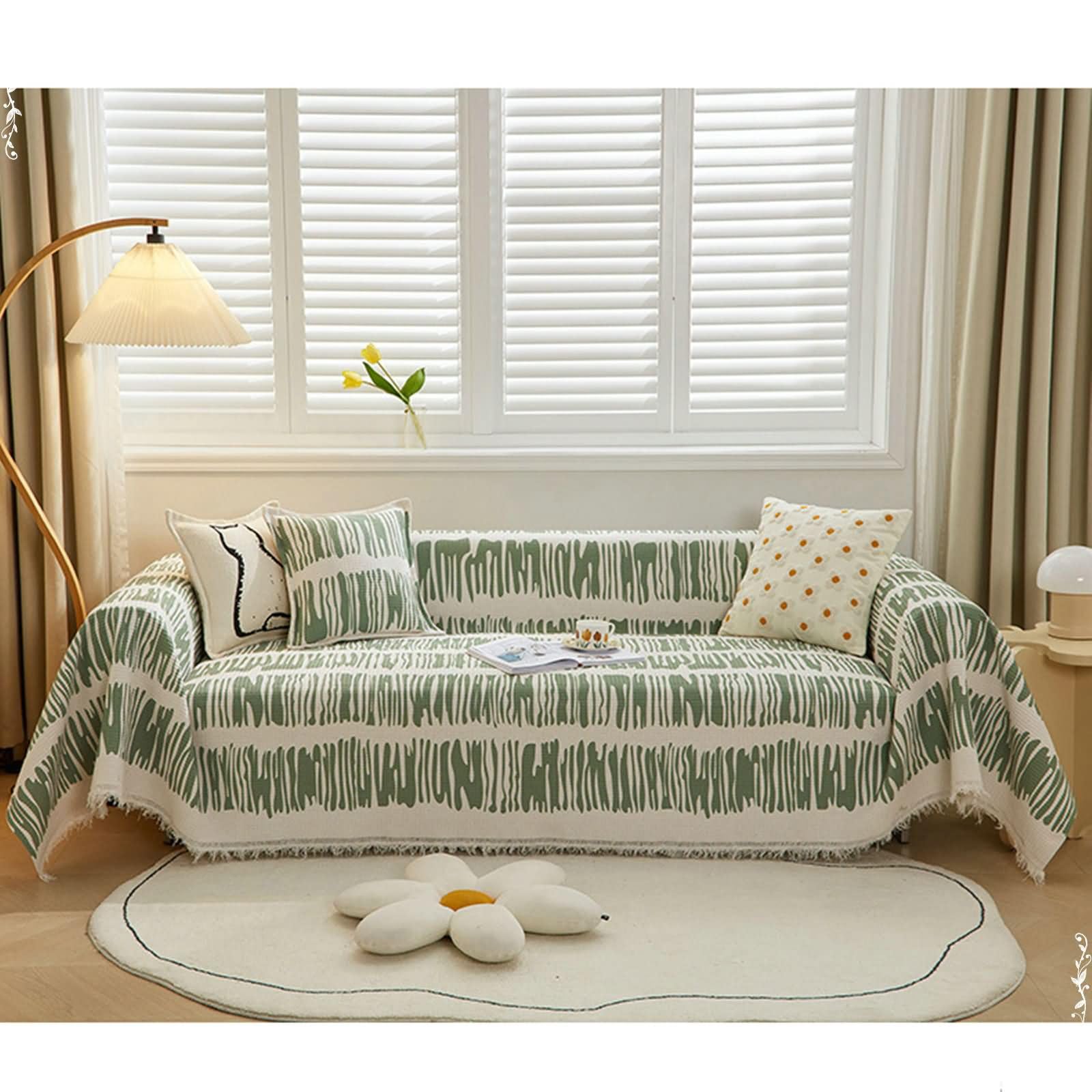 Daesar Sofabezug 1-Sitzer – 200x180 Cm, Rutschfest, Wasserdicht, In Khaki