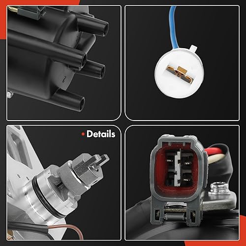 Vista 46 de A-Premium Distribuidor de encendido con tapa y rotor compatible con Toyota Camry y Lexus ES300, 1992-1993, 3.0L