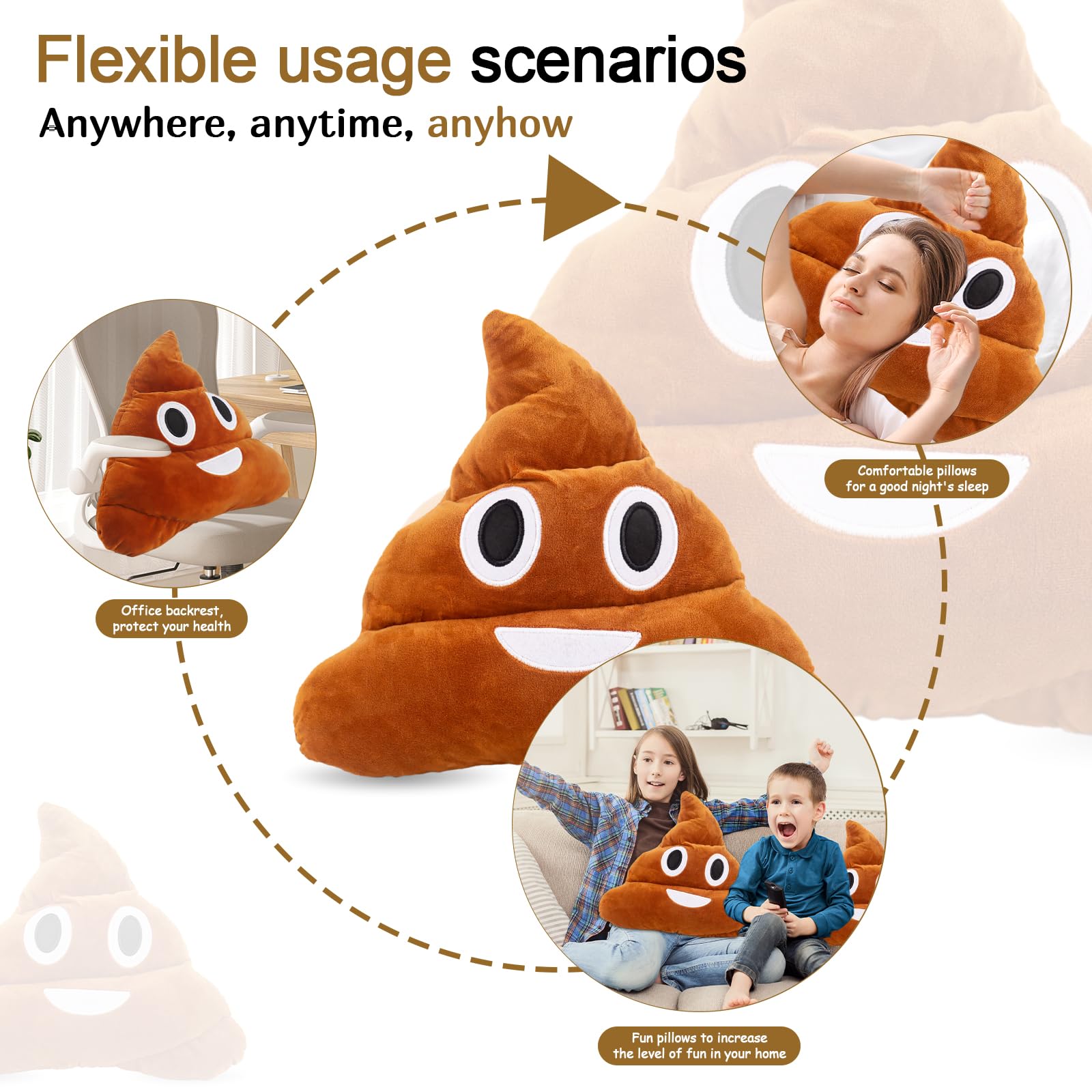 Aimant De Réfrigérateur Caca Poop Emoji – Drôle Et Rigolo – Gift Base