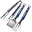 YouTheFan NFL Los Angeles Chargers Spirit Series 3-Piece BBQ Set, 22 x 9