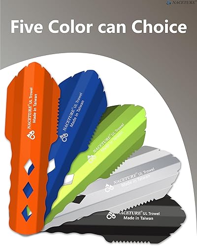 Miniatura 8 de NACETURE Paleta ultraligera de aluminio para mochileros, multiherramienta pequeña con mango más largo, esencial para senderismo, camping y bolsas de