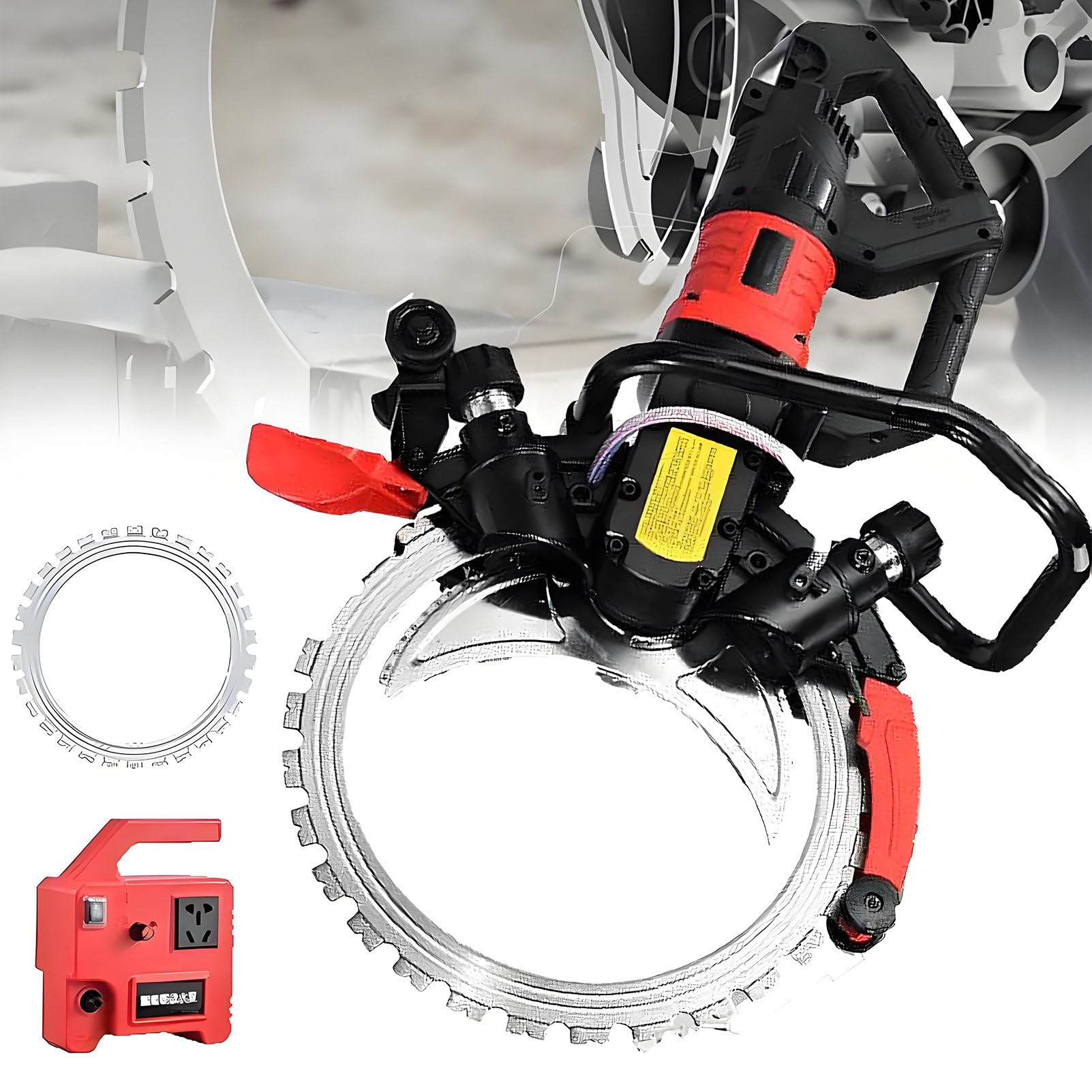 Máquina eléctrica de corte de pared, motor de cobre puro de 8980 W, 3000 RPM, corta hormigón, piedra, ladrillo, azulejos