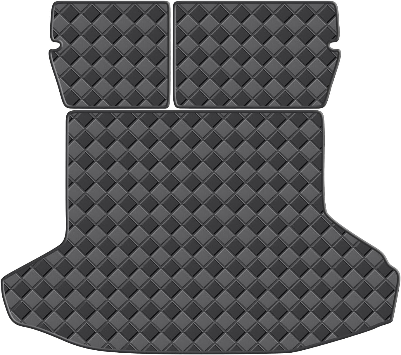 Cargo Mat & Backrest Mats for 2004-2009 Toyota Prius Accessories, All Weather Waterproof Rear Cargo Liner Rear Trunk Liner Back Seat Cover Protector