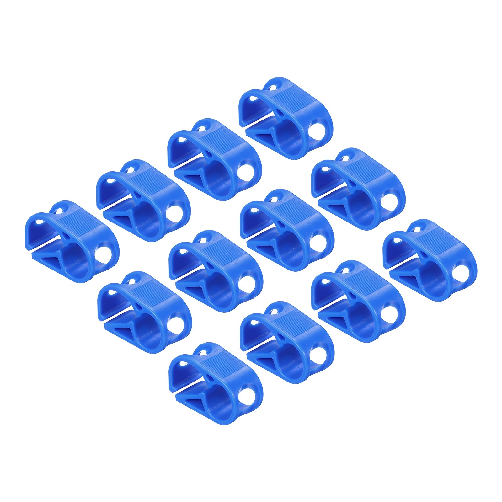 patikil plastic tube tubing clamps 12pcs 31634 - 51634 tube od adjustable precise flow control hose clamp clip for laboratory pinch valve blue