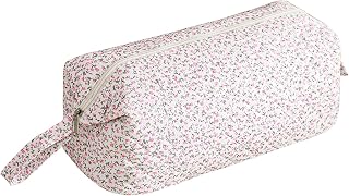 Quilted Hair Tools Travel Organizer Bag, Portable Carrying Case for Hair Dryer & Styling Tools, Cute Travel Hairdryer Bag for Women