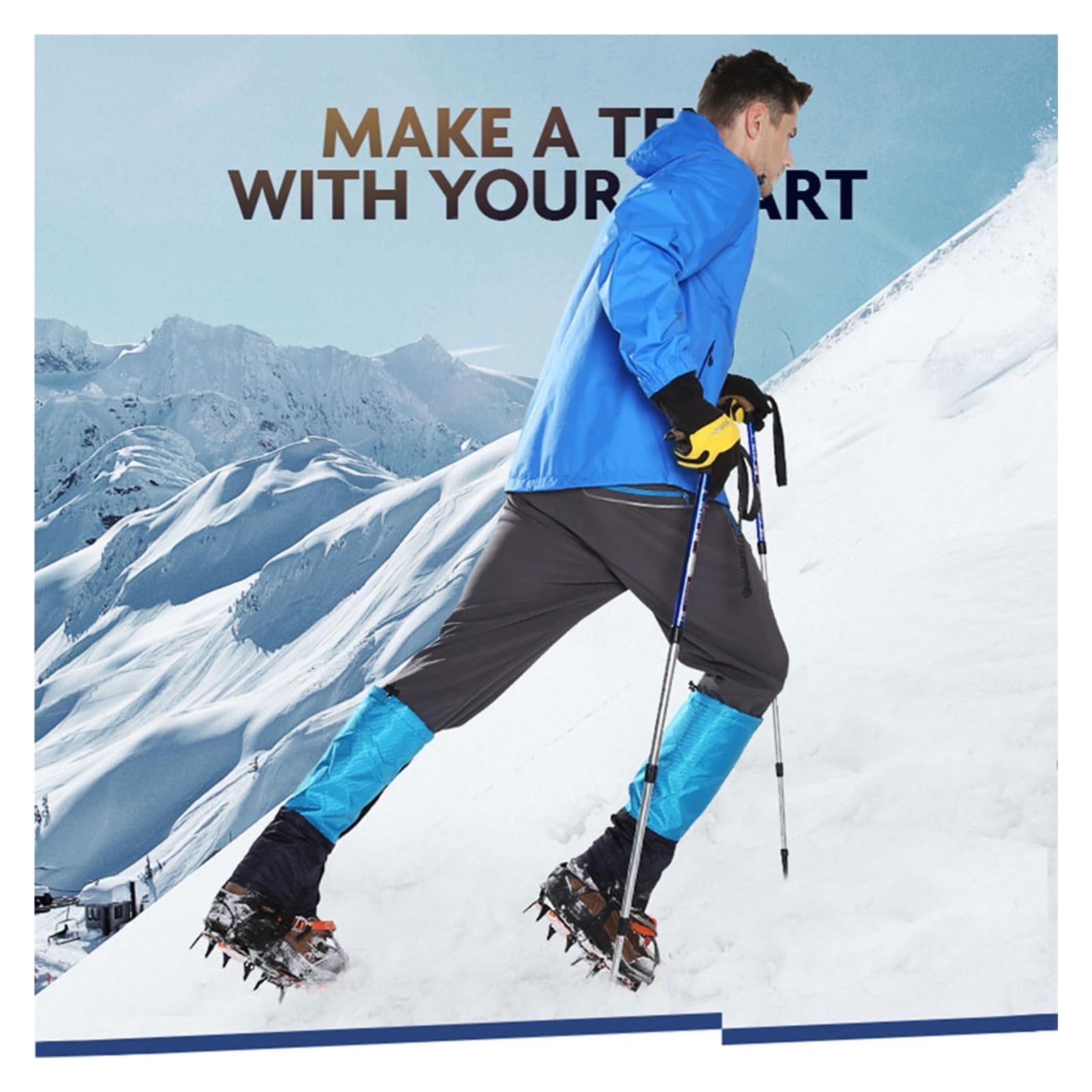 Beingamaschen, Atmungsaktive Schlangengamaschen, Verstellbare Knöchelgamaschen, Karierter Stoff, Geeignet for Alle Outdoor-Sportarten Und Arbeiten Im Freien Usw.