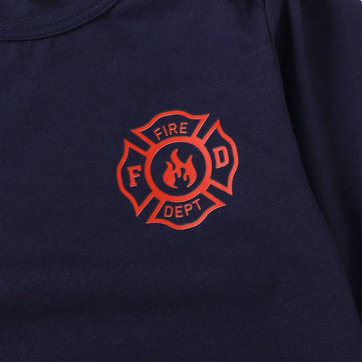 Baby Girl Costume Outfit Fireman Costume Clothes Firefighter Skirt Set - Image 4