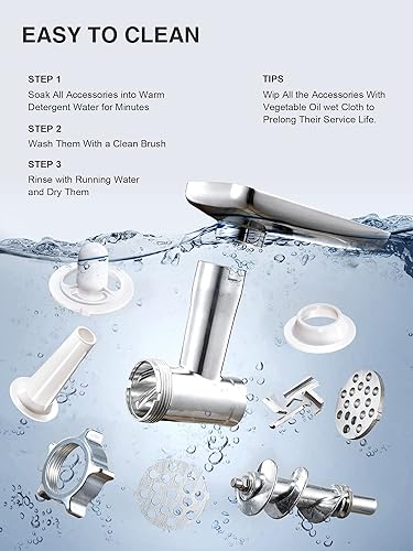 Miniatura 8 de Yabano Paquete de picadora de carne eléctrica y negra de 6 tazas Moka Pot