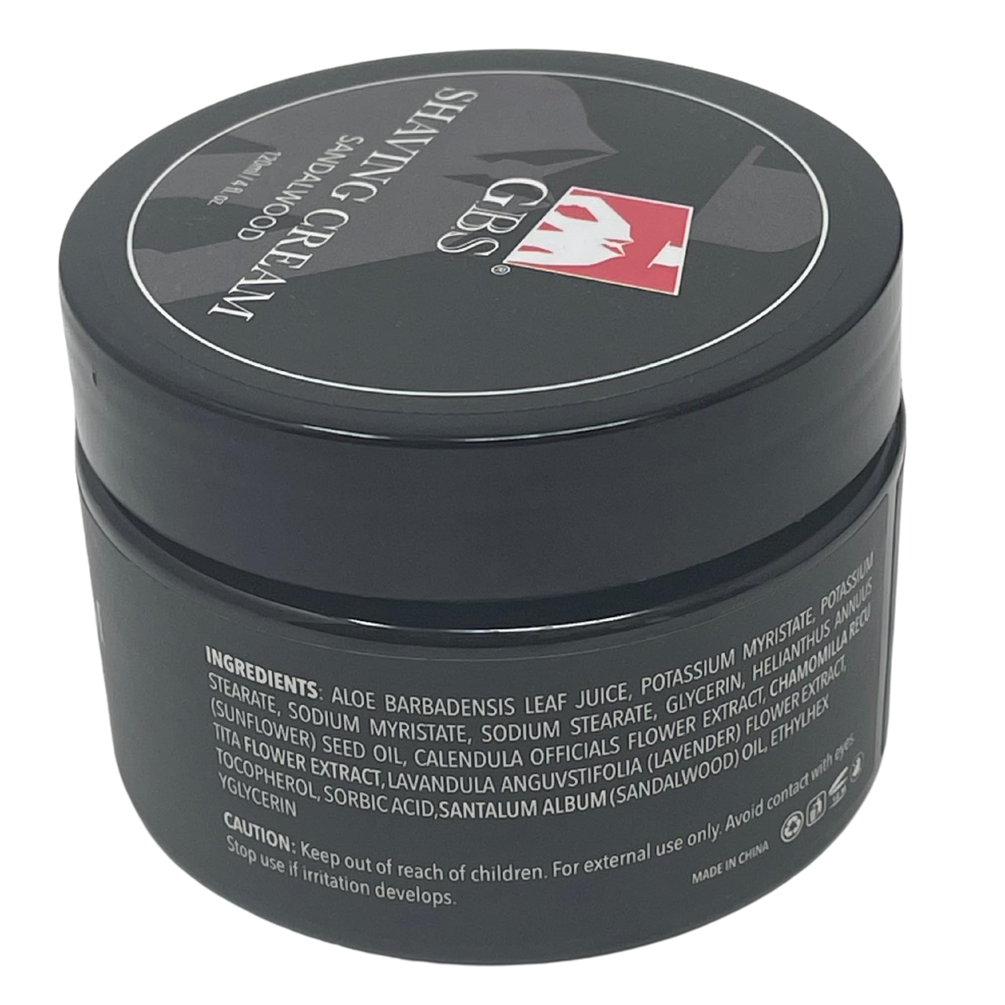 G.B.S Crema da barba al sandalo per pelli sensibili. Idrata e nutre per una rasatura rasata. Protegge la pelle da tagli, urti, arrossamenti e irritazioni. Confezione da 1 pezzo