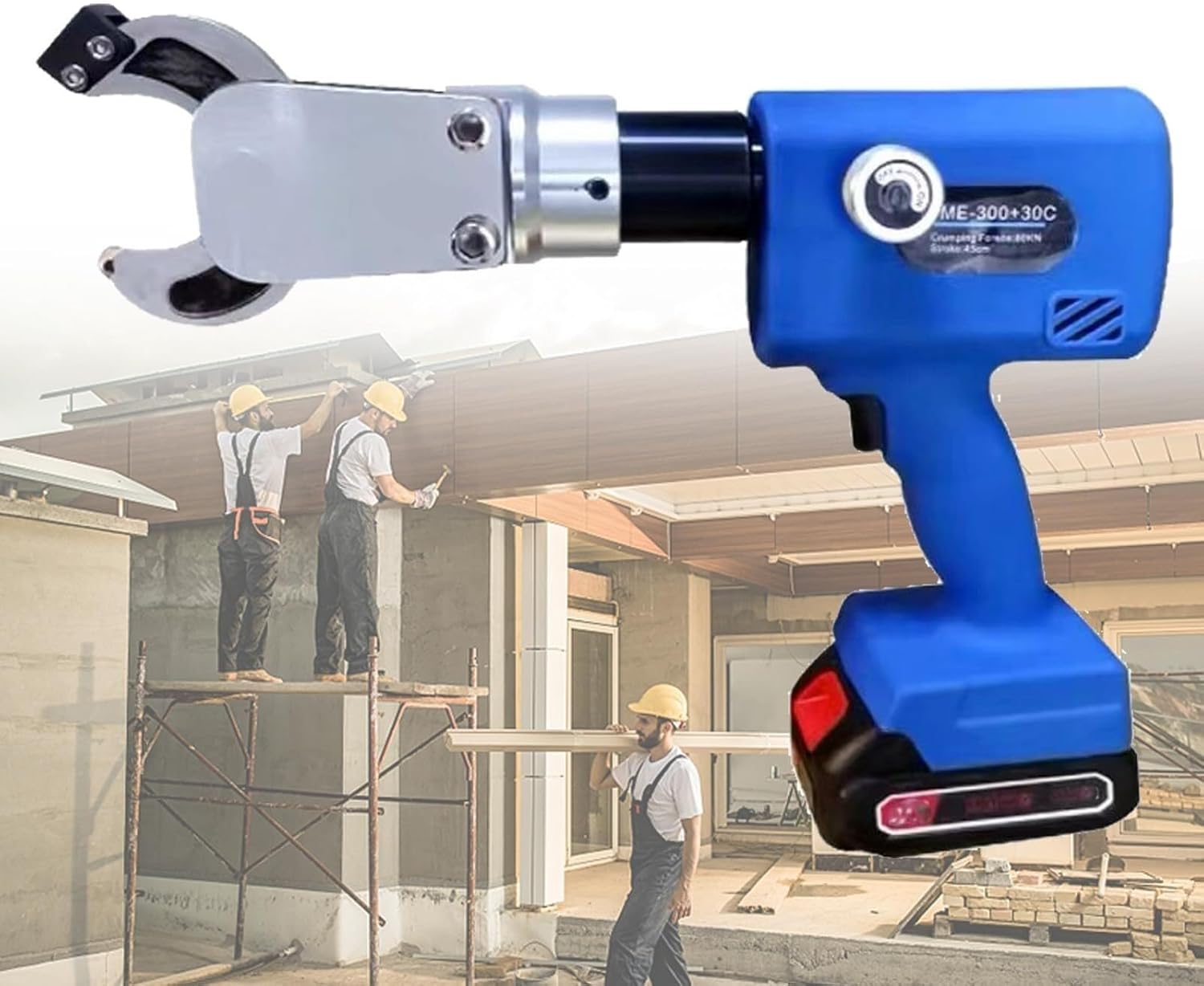 Hydraulic Cable Cutting Tool, Hydraulic Cable Wire Rope Cutter, Handheld Bolt Cutter, Metal Cable Wire Cutting Tool, for 0-30/65mm Cu/Al and Armored Cable (A)