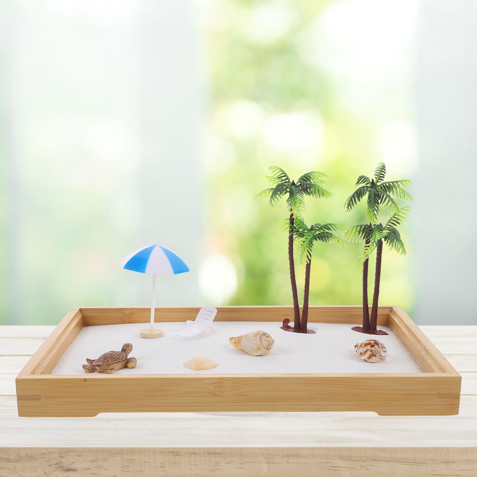 Adorno de Paisaje en Miniatura de Playa para Escritorio y Mesa