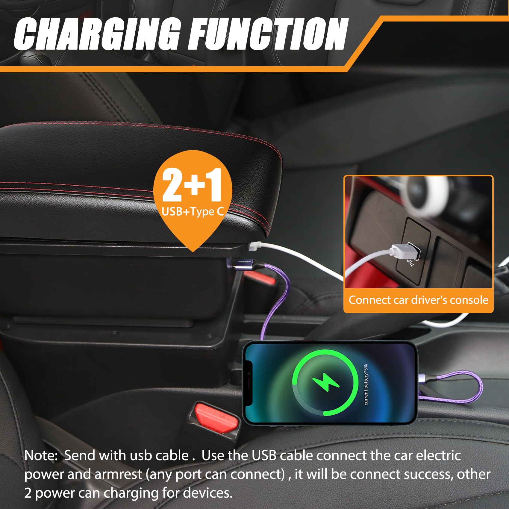 Doppellagige Armlehne Für Mitsubishi Mirage/Attrage 2014-2023 - Mit Getränkehalter