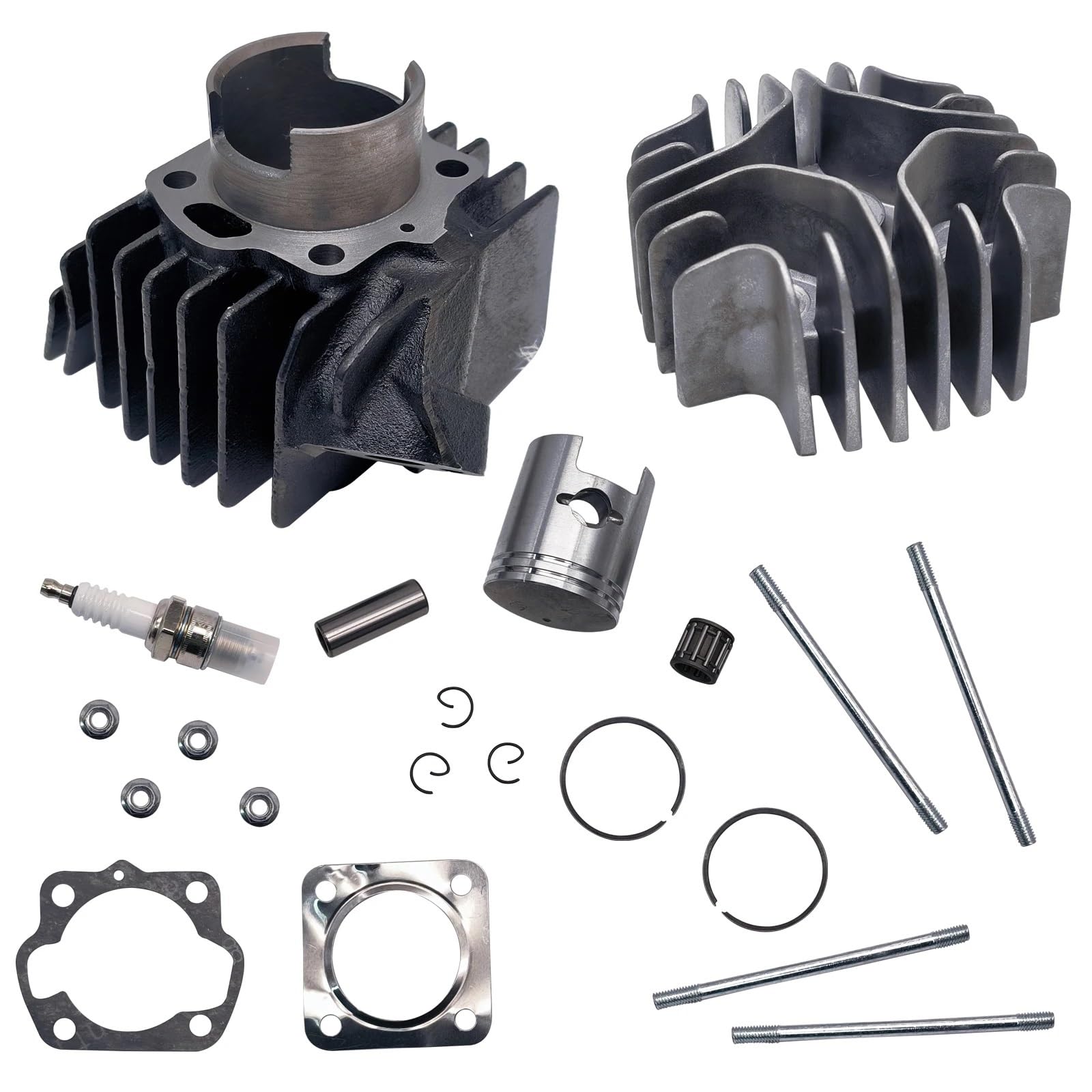 Pieza DE Recambio Kit de Junta de pistón de Cilindro Compatible con LT A50 LT50 JR50 LT Quadrunner 11111-04001 11210-04012-0F0 11141-04000
