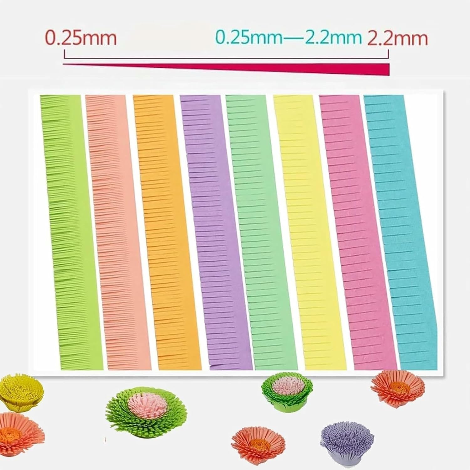 Manual Quilling Fringer Machine, Paper Art Tassel Machine, Handmade Color Paper Cutting Roll Machine with Adjustable Tassel Width