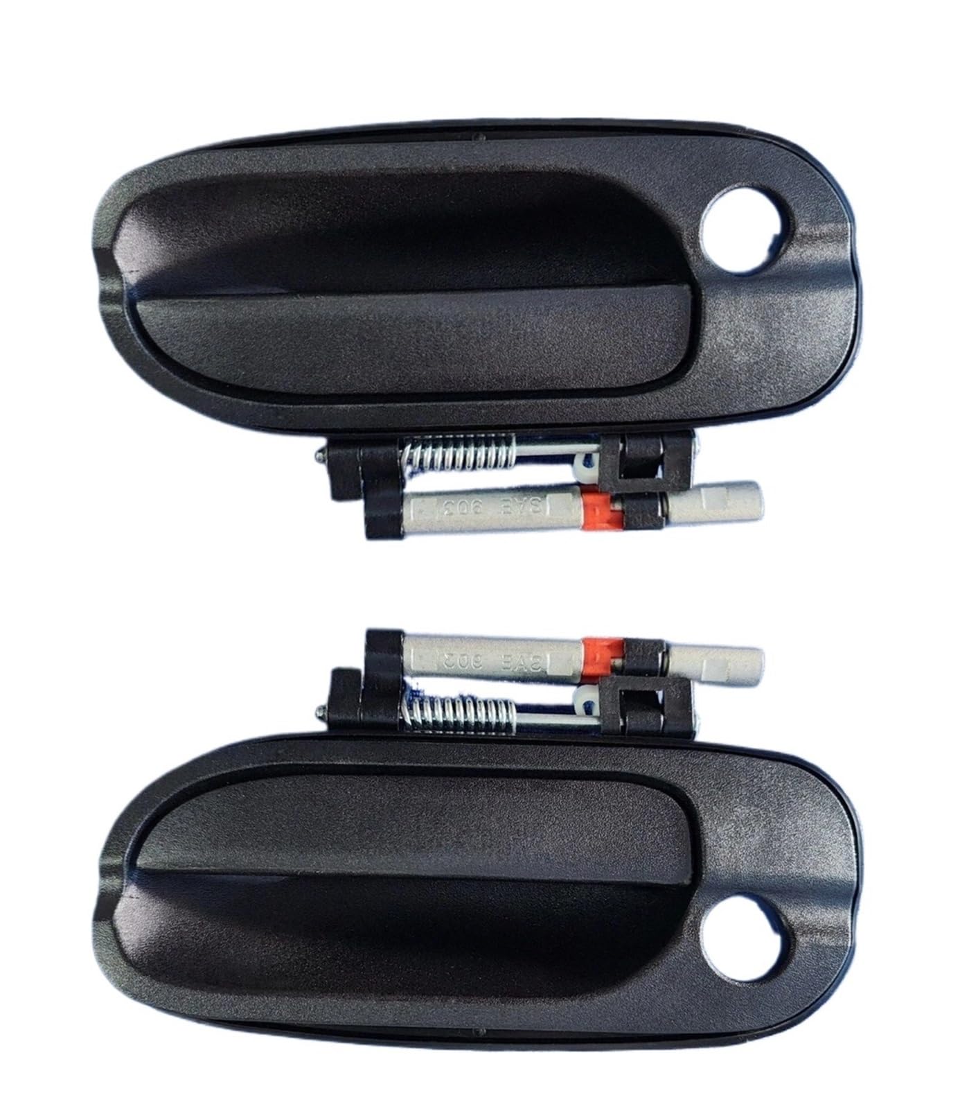 BQWYEDPL Exterior Door Handle Fit for Nissan Fit for Sentra 2000-2006, Front Left and Right with Hole Black Texture Car Door Latch Handle(LH and RH 2pcs)