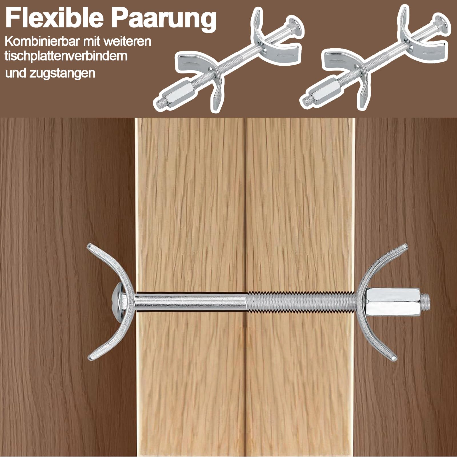 Connecteurs De Canapé 4 Pièces En Fer Galvanisé, Connecteurs De Meubles Emboitables Avec Vis 98210010