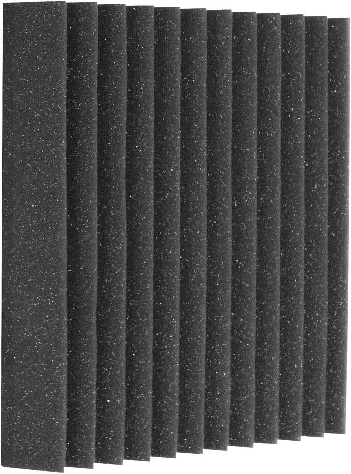 Auralex Acoustics Studiofoam Wedgies Acoustic Absorption Foam, 2" x 12" x 12", 24-Panels, Charcoal (WEDGIE-24)