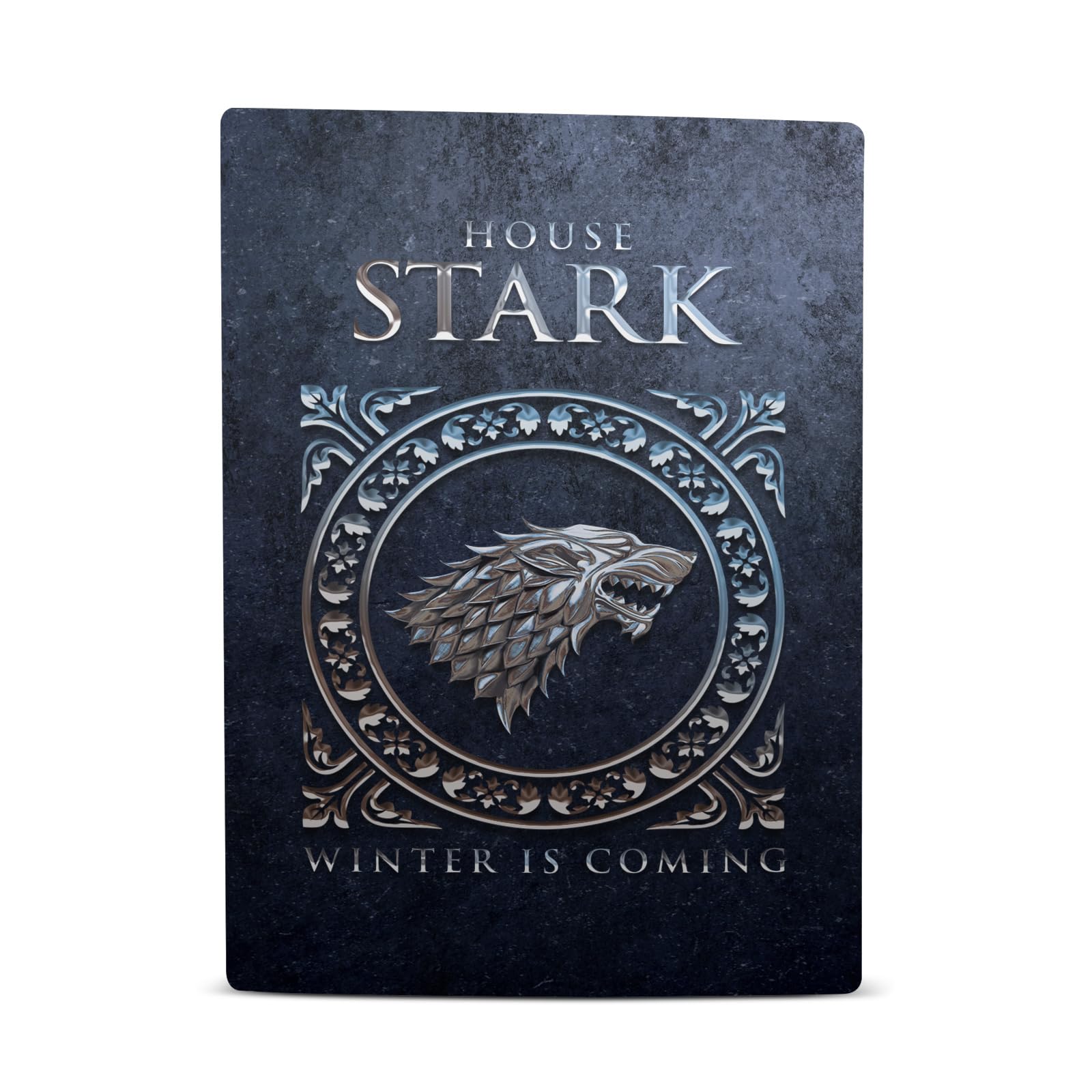 Head Case Designs sous Licence Officielle HBO Game of Thrones Maison Stark Sceaux Et Graphismes Vinyle Plaque Frontale Autocollant De Jeu Peau Autocollant Compatible avec PS5 Digital Edition Console