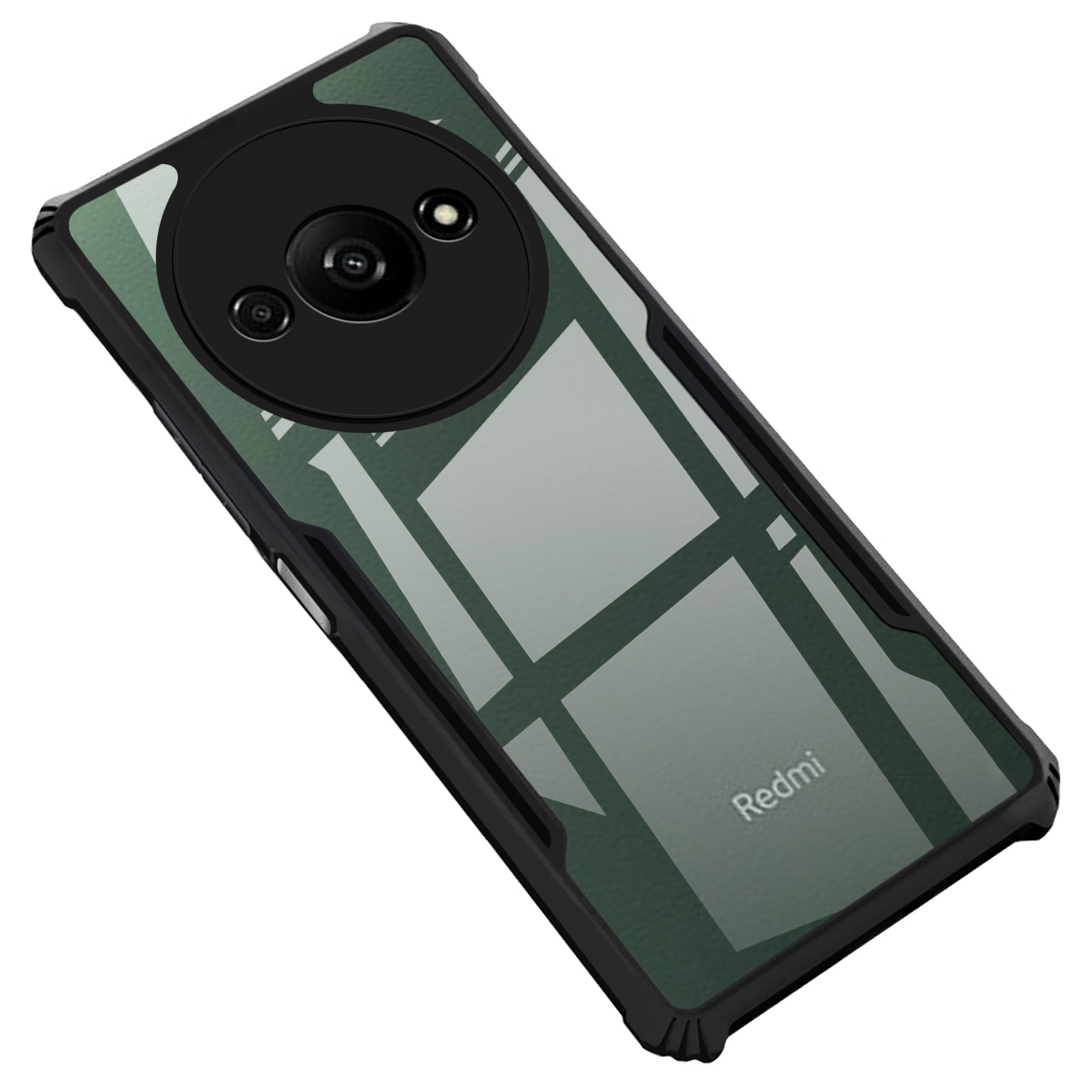 Amazon Brand - Solimo Back Case Cover for Mi Redmi A3 (Polycarbonate, Thermoplastic Polyurethane_Matte Black) (B0CXHRJ7DL) Amazon Price History, Amazon Price Tracker