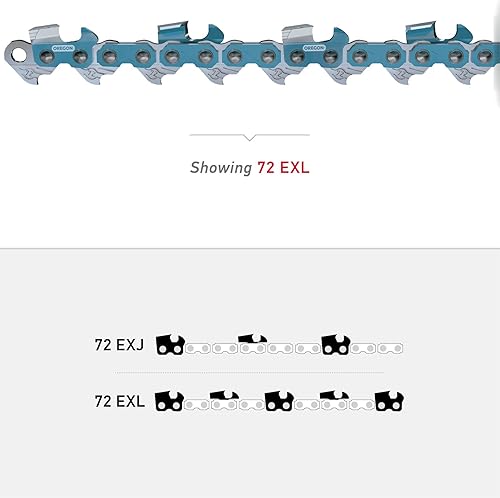 Miniatura 2 de Oregon OEM 72EXJ091G cadena de sierra de repuesto Powercut 38", esquí
