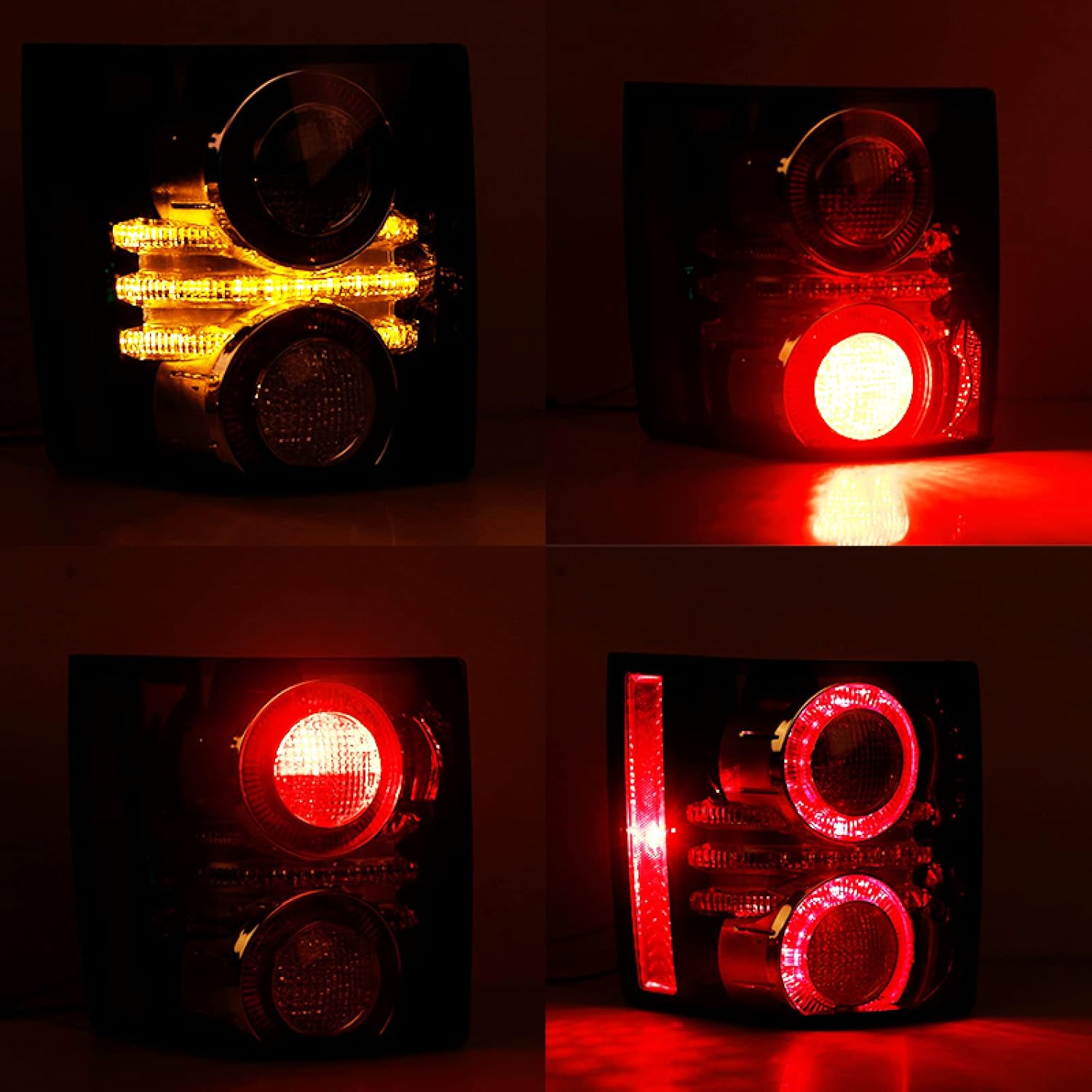 TONUSA Tail Light Rear Lamp Brake Stop Light With Bulb Replacement LR031758 LR031756, for Land Rover Range Rover 2010 2011 2012