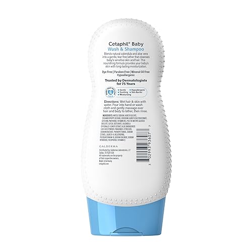 Miniatura 31 de Cetaphil Jabón y champú para bebés, 13.5 onzas, paquete de 2, hipoalergénico, lo suficientemente suave para el uso diario, sin jabón