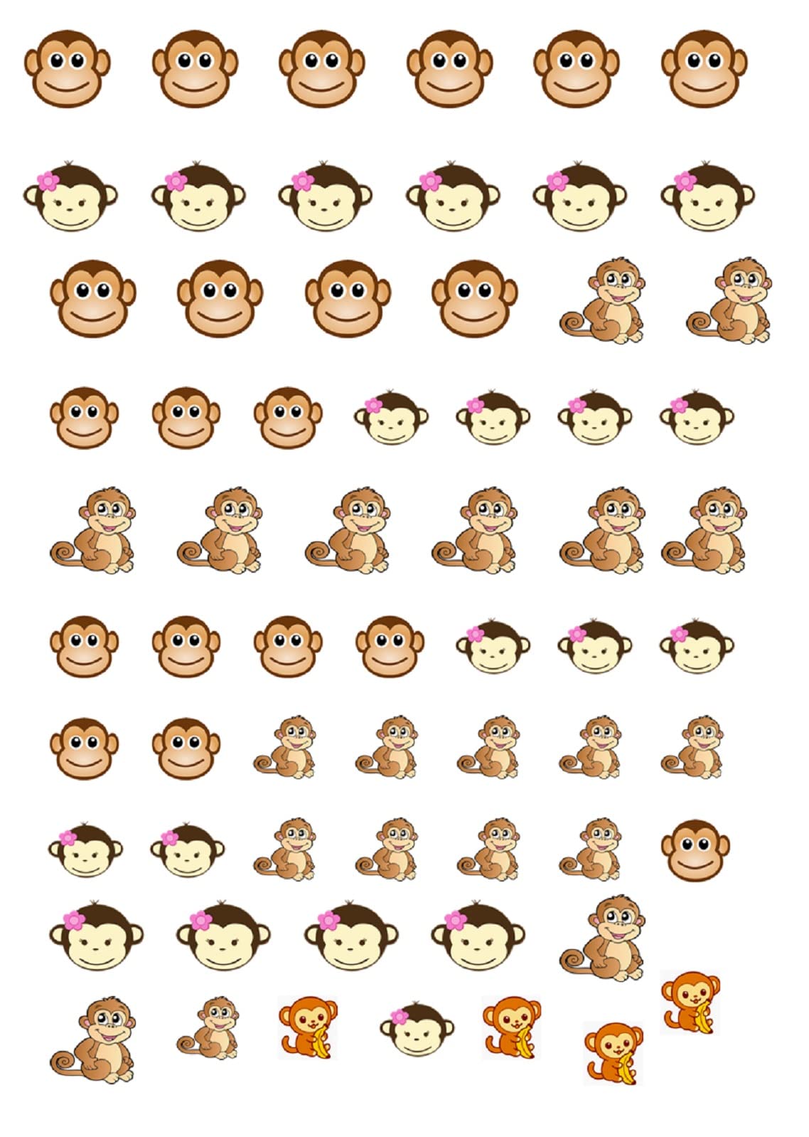 Kaz Creations Monkey Nail Art Decals Monkey Collection (Monkey Nail Art Decals)