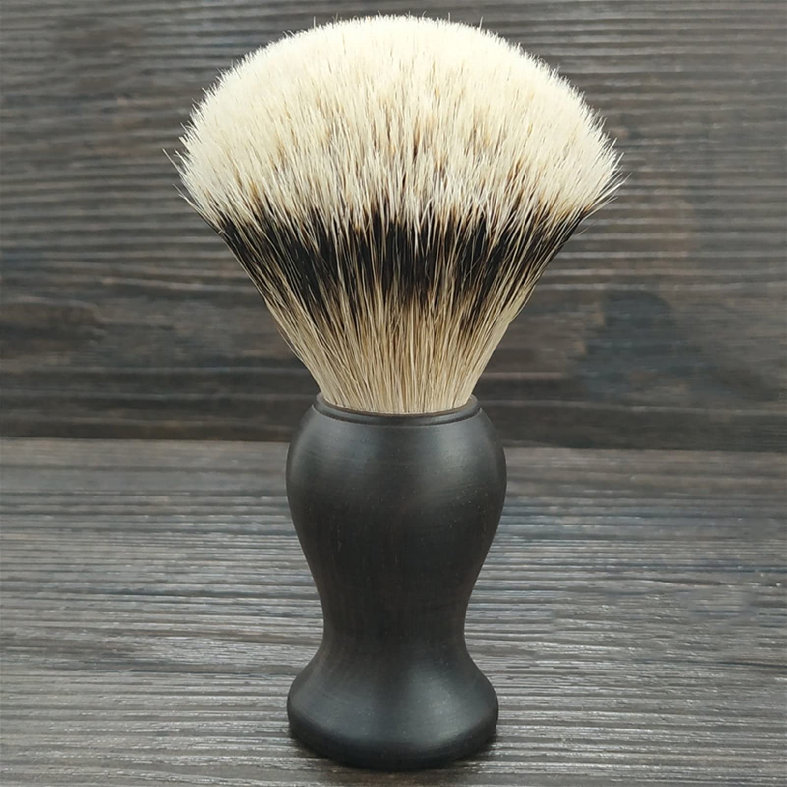 Pennello da Barba Fatto A Mano Pelo di Tasso Puro Barba Pennello in Schiuma Durevole Manico in Resina Uomo Pennello da Barba Bagnato