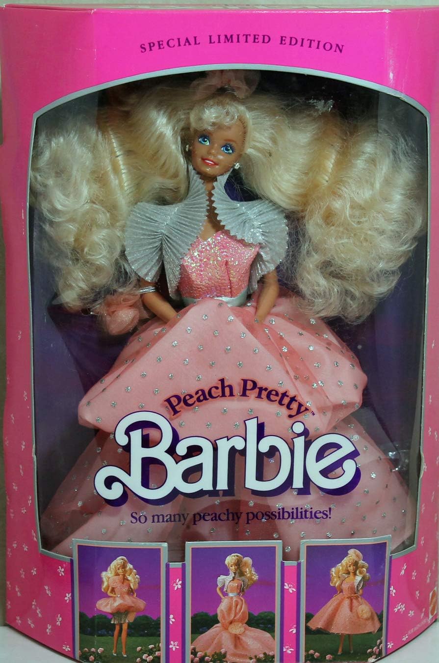 Mattel Barbie 4870 1989 Limited Edition Peach Pretty Doll