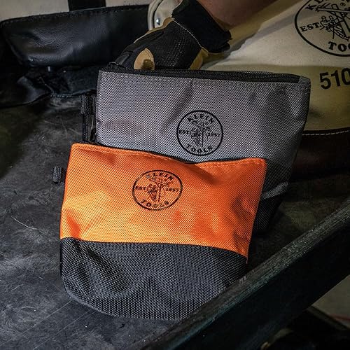 Miniatura 5 de Klein Tools 80056 Kit de almacenamiento de bolsas de herramientas, 1680d Stand-Up y bolsas de lona con cremallera, colores surtidos, 6 piezas