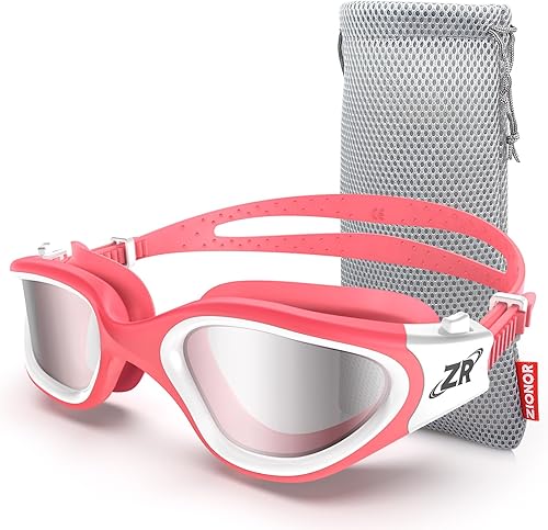 ZIONOR - Gafas de natación polarizadas G1 mejoradas, antiempañamiento, para adultos, hombres y mujeres