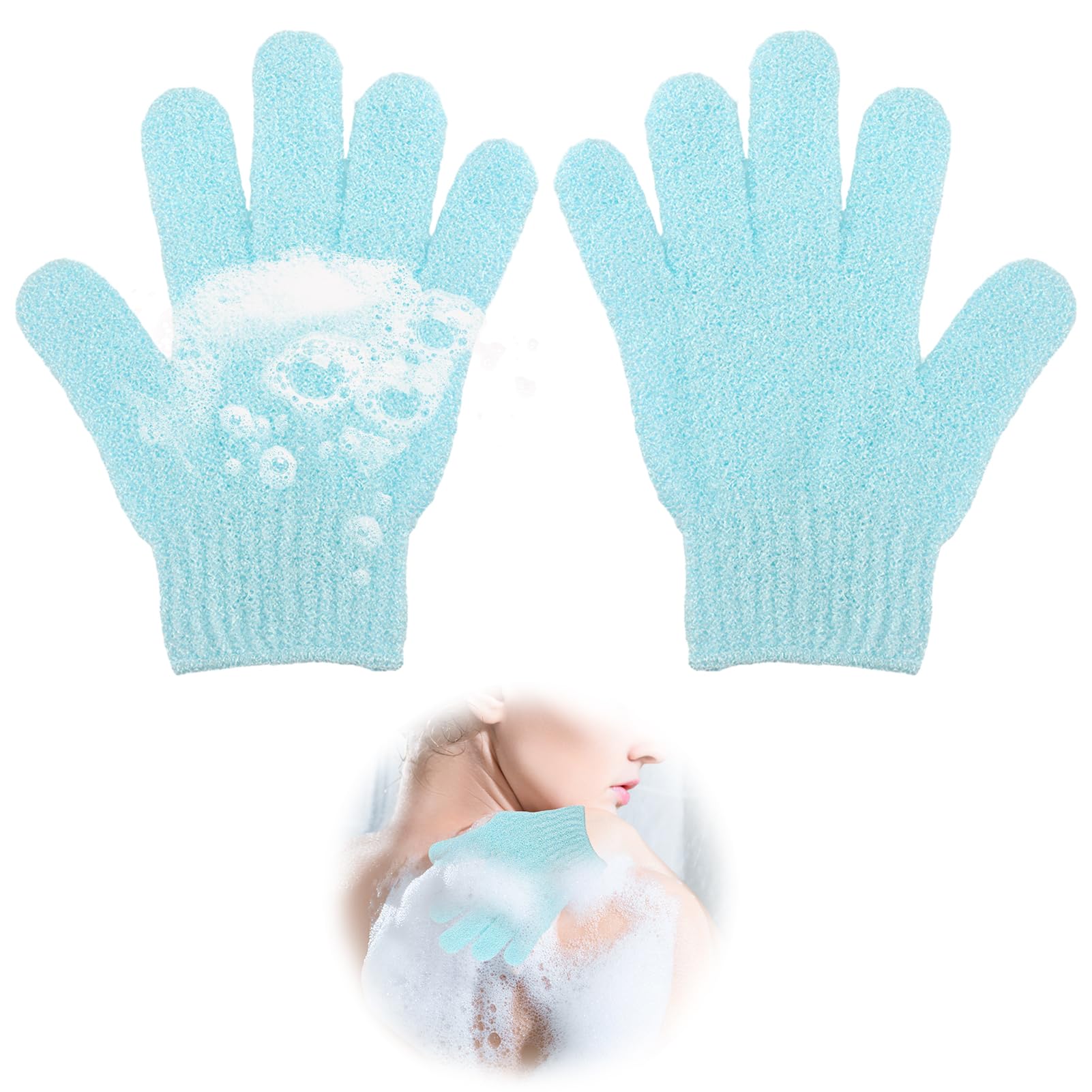 Hastazi Guantes Exfoliantes Para El Cuerpo | Guante de Baño para Adultos para una Piel Suave y Renovada | Estimula la Renovación Celular y Mejora la Circulación - Exfoliación Intensa
