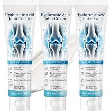 Hyaluronic Acid Joint Cream - Joint care Cream - Joint Relief Gel for Rapid Soothing - Non-Greasy Long-Lasting Fast-Absorbing Deep Freeze Gel to Ease Muscle, Knee & Back Discomfort - 3PCS