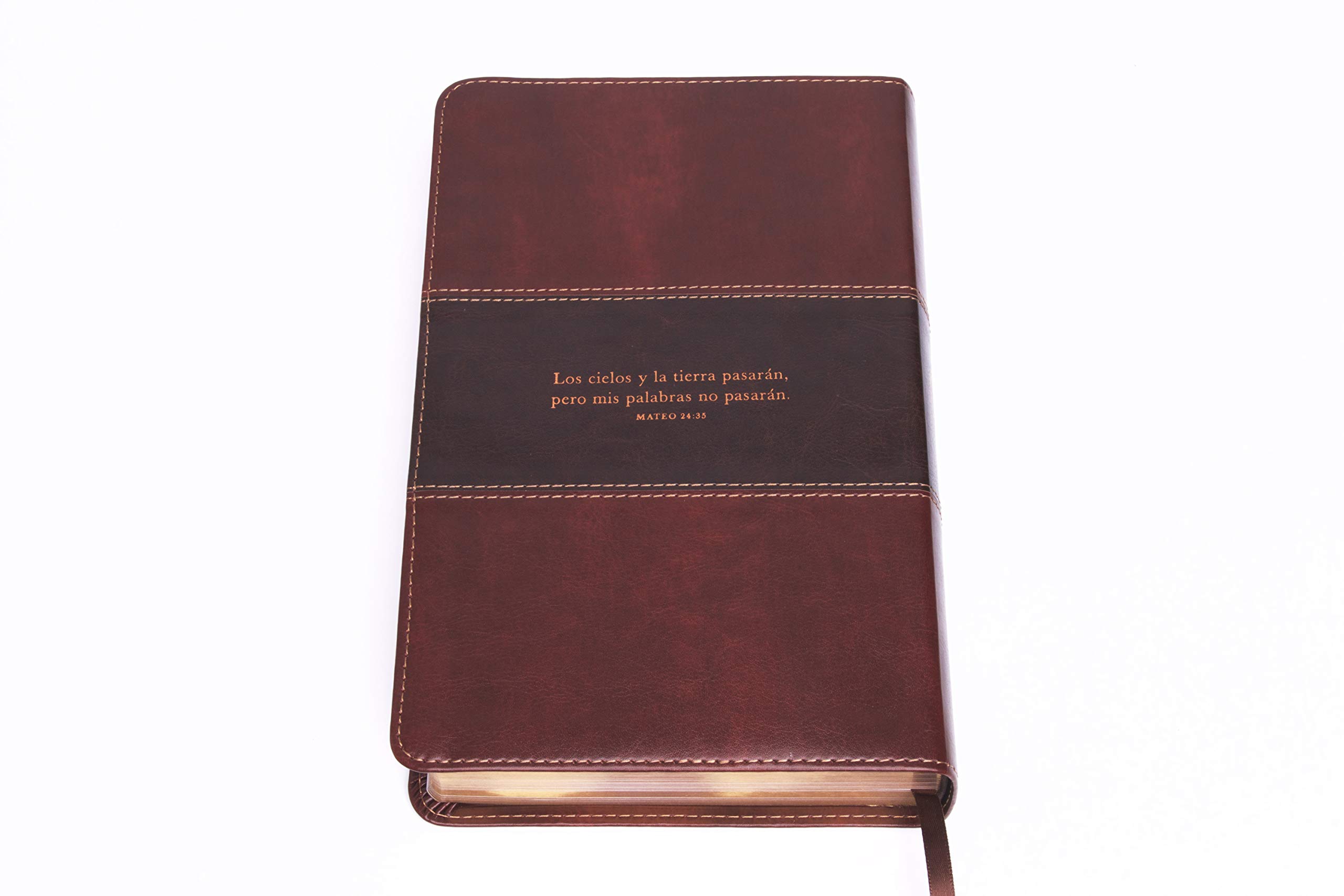 Biblia Peshitta / Peshitta Bible: Caoba, duotonon Símil Piel / Mahogany, Duotone, LeatherTouch