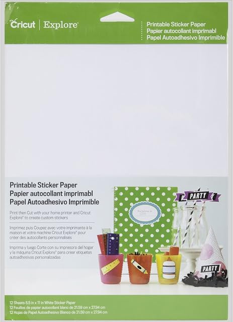 Cricut Crafting Tools - Printable Sticker Paper for Scrapbooking