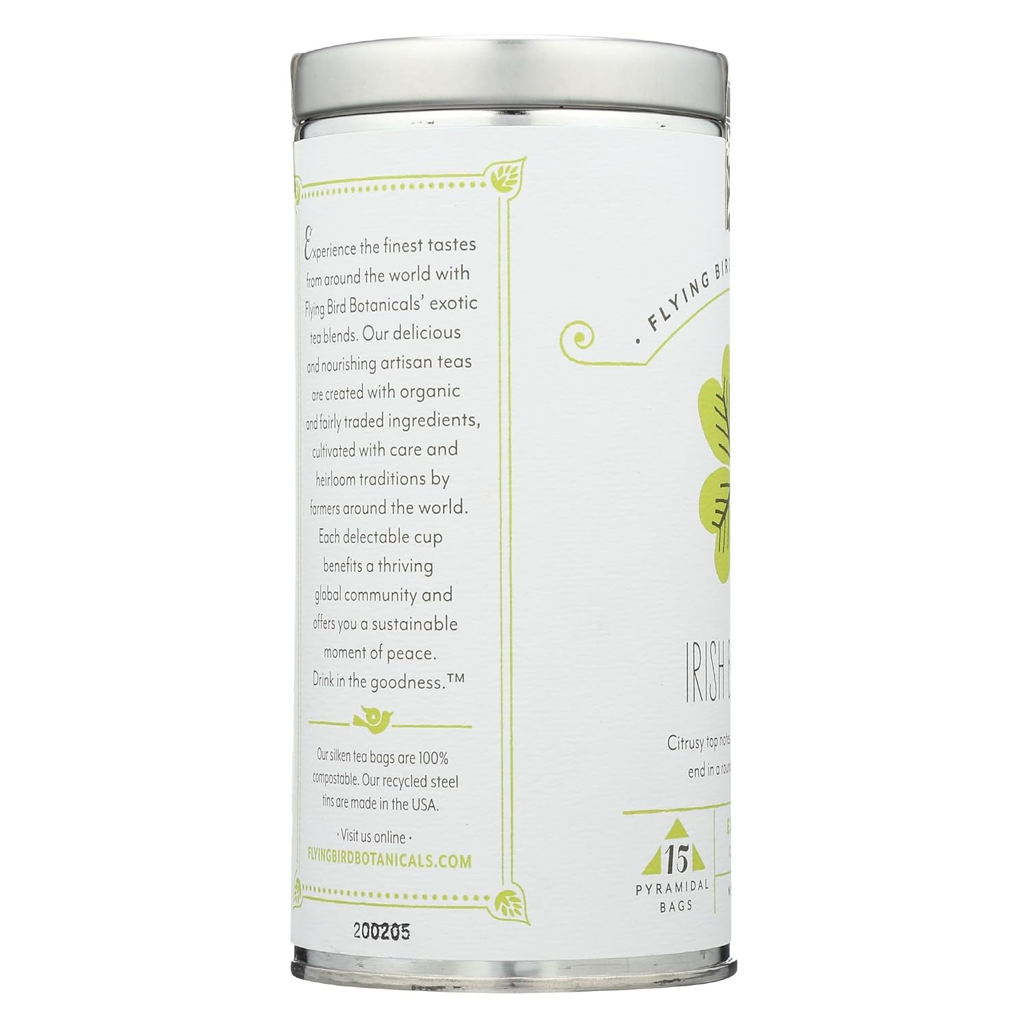 FLYING BIRD BOTANICALS Irish Breakfast Tea, 15 CT