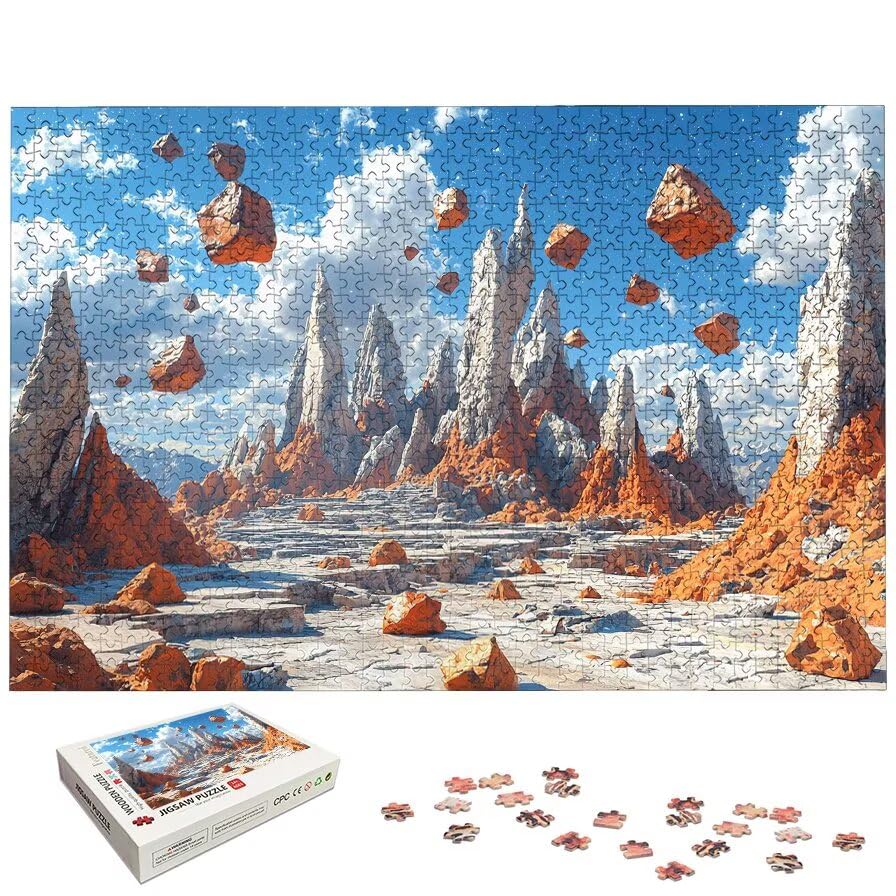 Puzzle 1500 Piezas Montaña para Adultos, Puzzle Paisajes de Madera con Caja Regalo para Adultos, Rompecabezas Desafiante para Toda la Familia, Rompecabezas para Regalo Mujer, Regalo Hombre, -5727