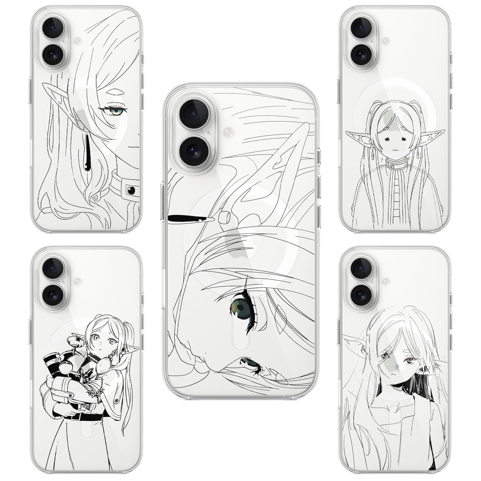 Amazon.co.jp: 葬送のフリーレン スマホケース iphone17磁気 Mag Safe