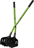 Earthwise 50002 Gator Grabber Telescoping Leaf Grabber - Back-Saving Yard Cleanup Tool with Adjustable Handle