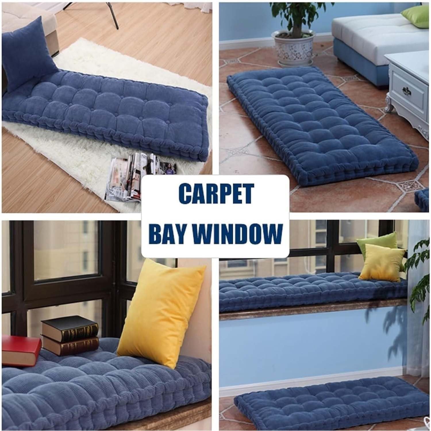 Cojin para Banco Exterior Interior Banco Grueso, Cojines para Bancos para Terraza Balcón Palet Comedor Columpios A6 110x55cm