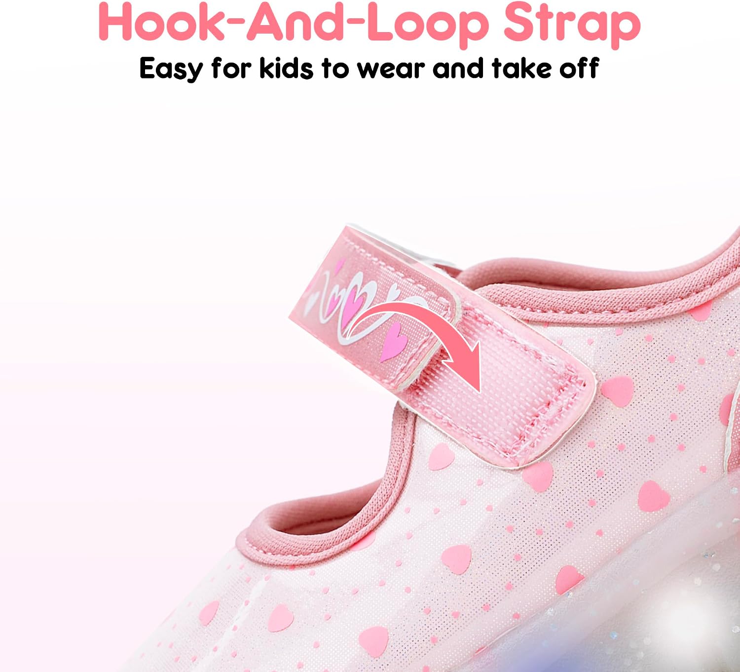 YESKIS Toddler Girls Light Up Dress Shoes Kids Mary Jane Ballet Flats Led Flashing Non-Slip Party School Shoe for Toddler and Little Kid