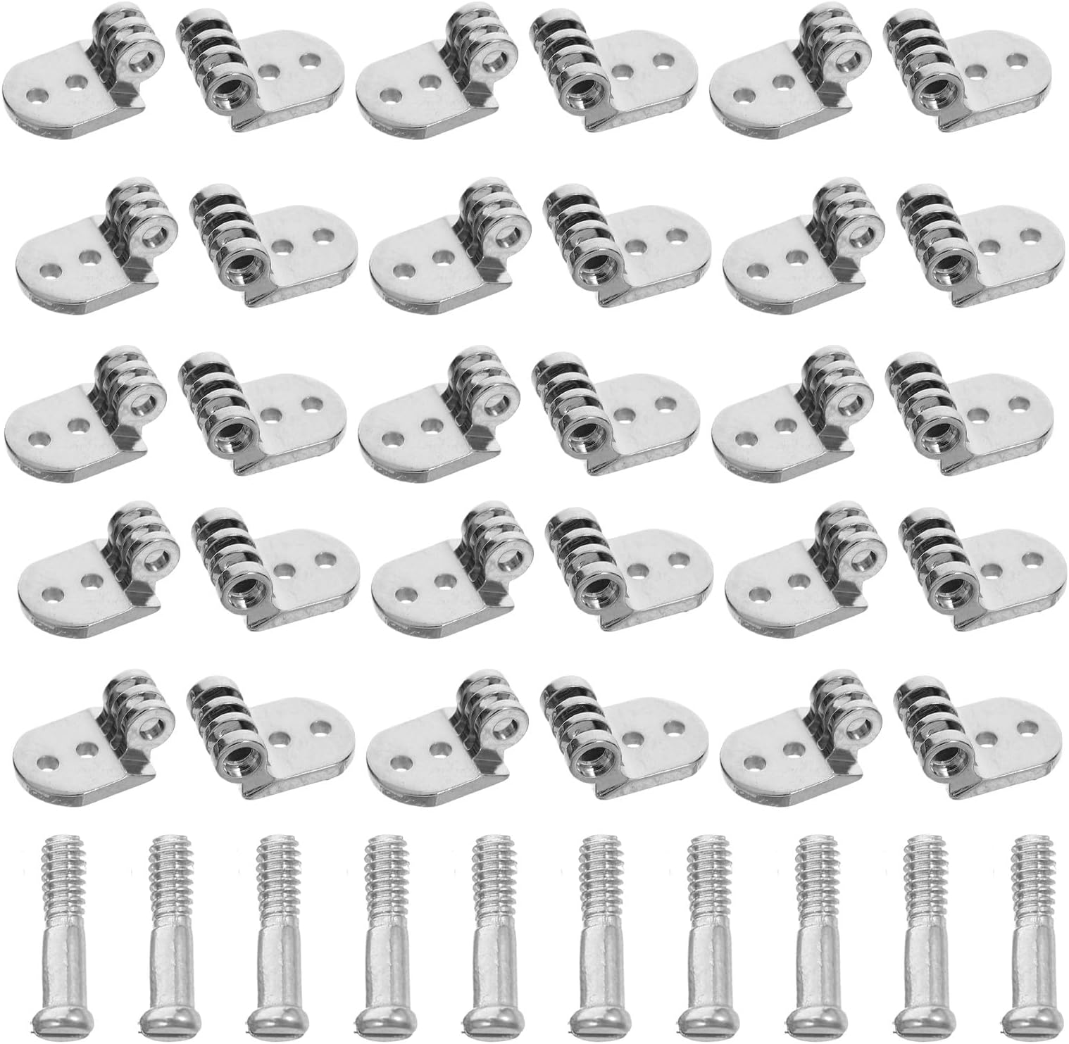 SOLUSTRE 5 Sets Metal Eyeglass Hinges 4.5mm Frame Hinge Repair Kit with Screws for Sunglasses and Plastic Wooden Frames Eyewear Accessories Replacement Parts for Glasses Maintenance