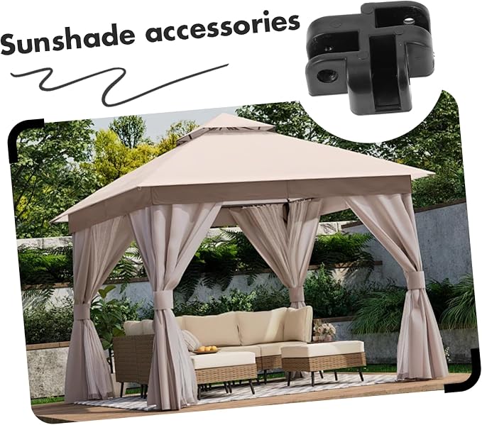 Soporte para estructura de toldo, conector para toldos y carpas, accesorio para vigas y tirantes, exterior miniatura 2