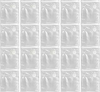 Food Saver Bags - 20 Pieces Airtight Leakproof Storage, 22x21cm/8.66x8.27 Inches Airtight Sealed Vacuum Storage Bags,for Vegetable Fruit Meat Meal Prep Freezer Fridge Home Kitchen Apartment Restaurant